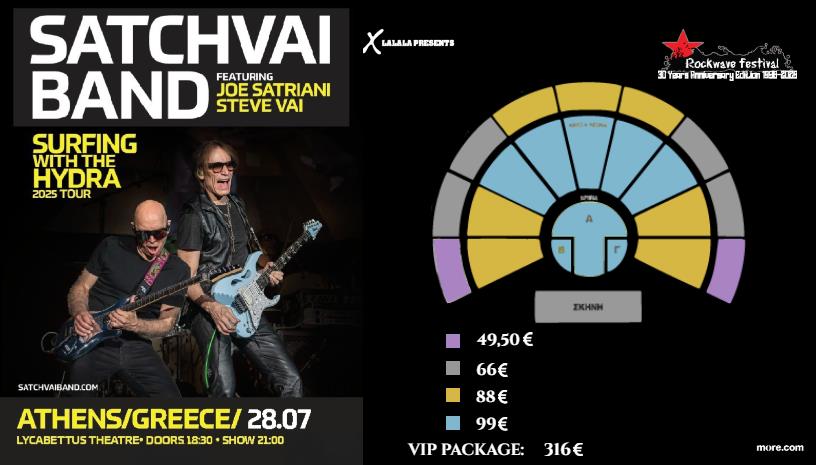 ROCKWAVE 2025 , SATCHVAI BAND  feat JOE SATRIANI & STEVE VAI