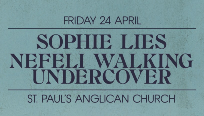 Sophie Lies x Nefeli Walking Undercover at St. Paul's Anglican Church Athens