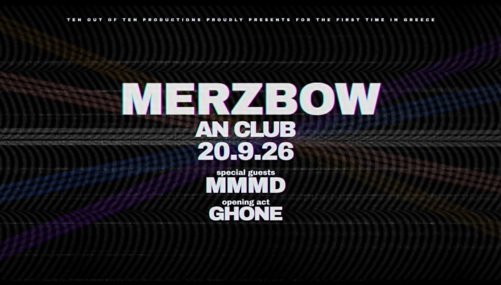 MERZBOW  | Special Guests: MMMD | Opening Act: Ghone