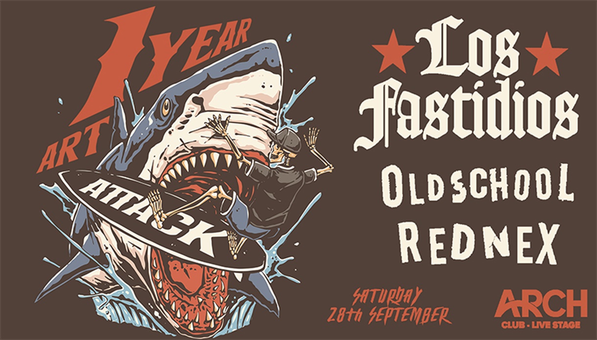 1 year Art Attack: Los Fastidios [IT] & Oldschool Rednex live at Arch